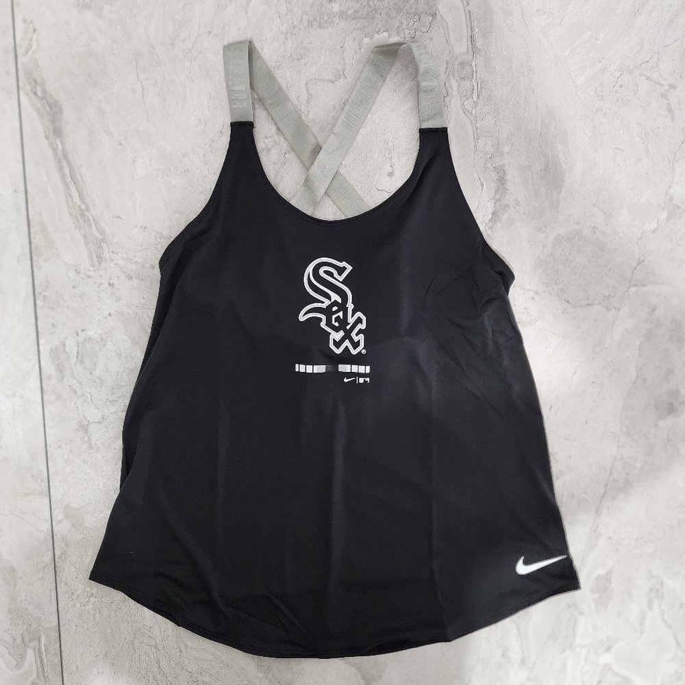 Nike MLB Chicago White Sox Training Shirt Women's Black Size Medium